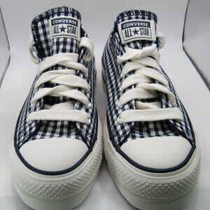 NIB Women's Converse Chuck Taylor All Star Lift Ox Gingham Platform Sneakers 8